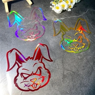 Evil Rabbit Laser Motorcycle Sticker กันน้ำกันน้ำ