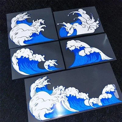 JDM Sea Wave Motorcycle Motorcycle Stickers