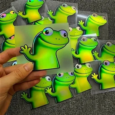 Lizard Meme Motorcycle สติกเกอร์สำหรับหน้าต่างรถยนต์