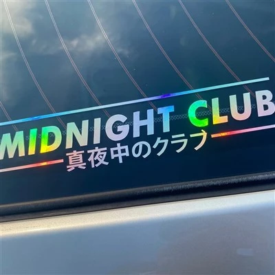 Midnight Club Vinyl Decal JDM Window Window