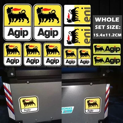 สติกเกอร์มอเตอร์ไซค์ agip eni น้ำมันสำหรับมอเตอร์ไซค์