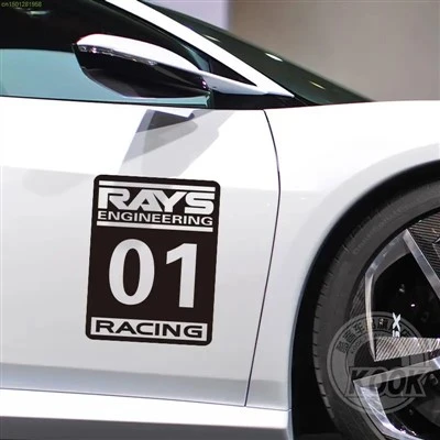 Rays No.1 การแข่งรถสติ๊กเกอร์สติ๊กเกอร์สำหรับประตู