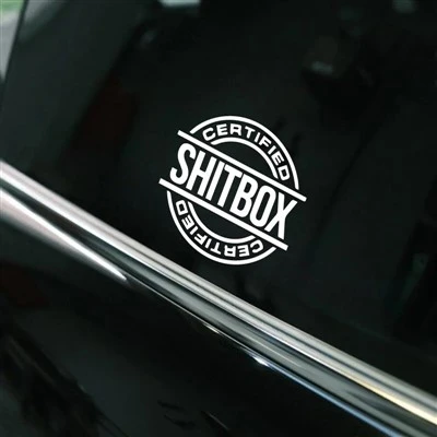 SHITBOX Certified Funny & Creative Car Sticker