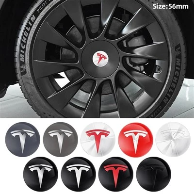 Tesla 56mm Car Wheel Center Cap Emblem