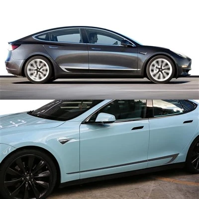 Tesla Model 3 ประตูด้านข้างประตู