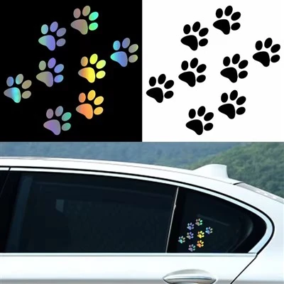 Cat Paw Print Sticker สำหรับรถยนต์