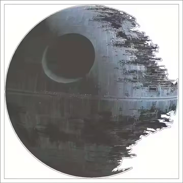 สติ๊กเกอร์ Starwars Wall Sticker Death Star Art Decals