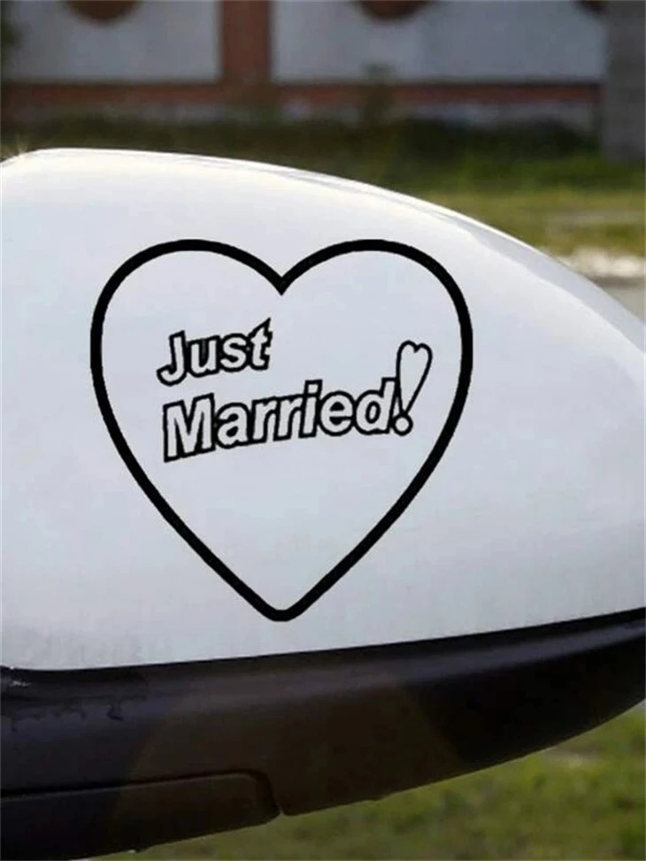 Heart-shaped Car Decal