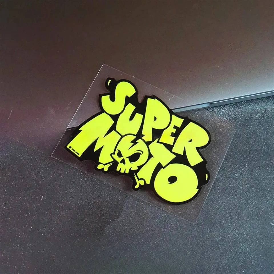 Super Moto Motorcycle Stickers Waterproof