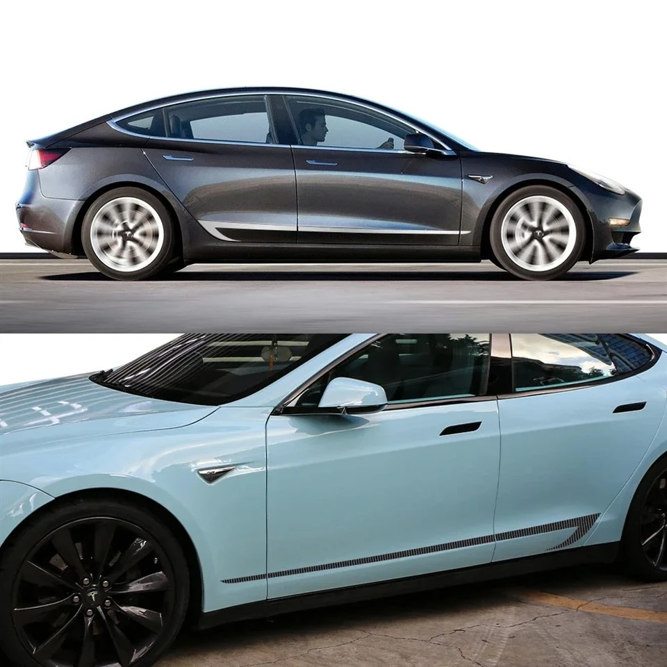 Tesla Model 3 ประตูด้านข้างประตู