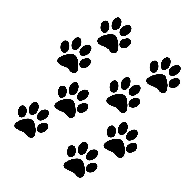 Cat Paw Print Sticker For Car