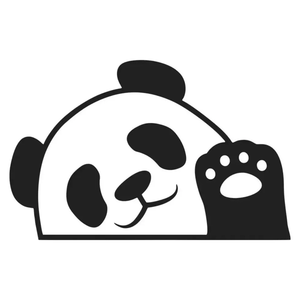 กันน้ำ Peeking Panda Stickers